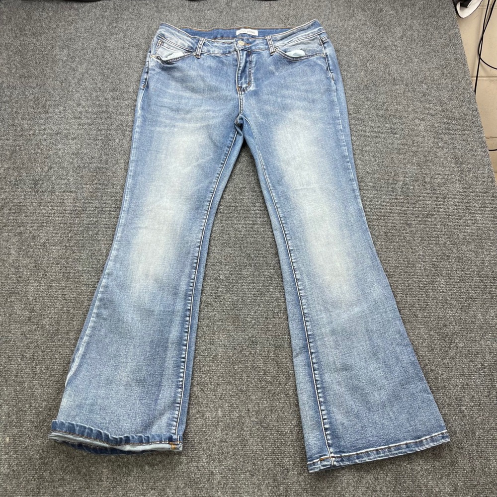 Love Soho Flare‎ Leg High Rise Light Wash Denim Jeans